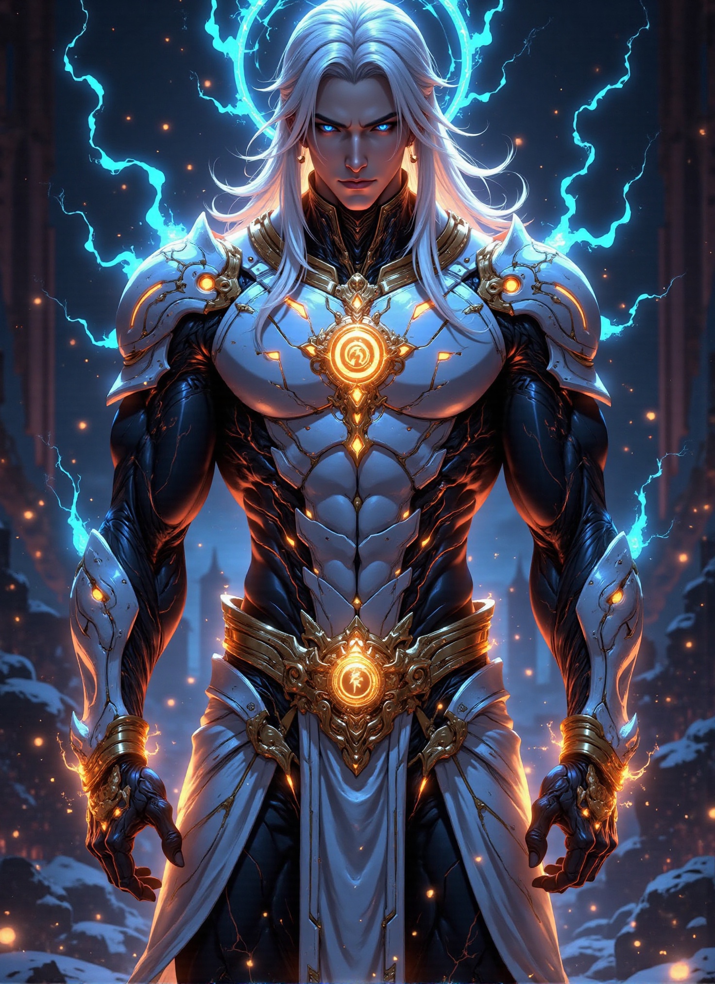 1 guy,  tall,  muscular body on Tensor.Art