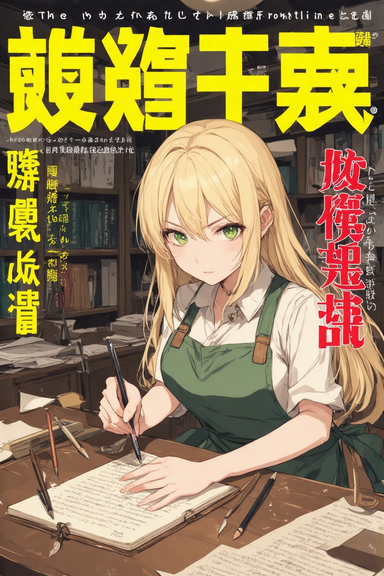 This image is a vibrant,  digitally mangacover kei titled "The Imperial Little Frontline." The artwork is in a detailed,...