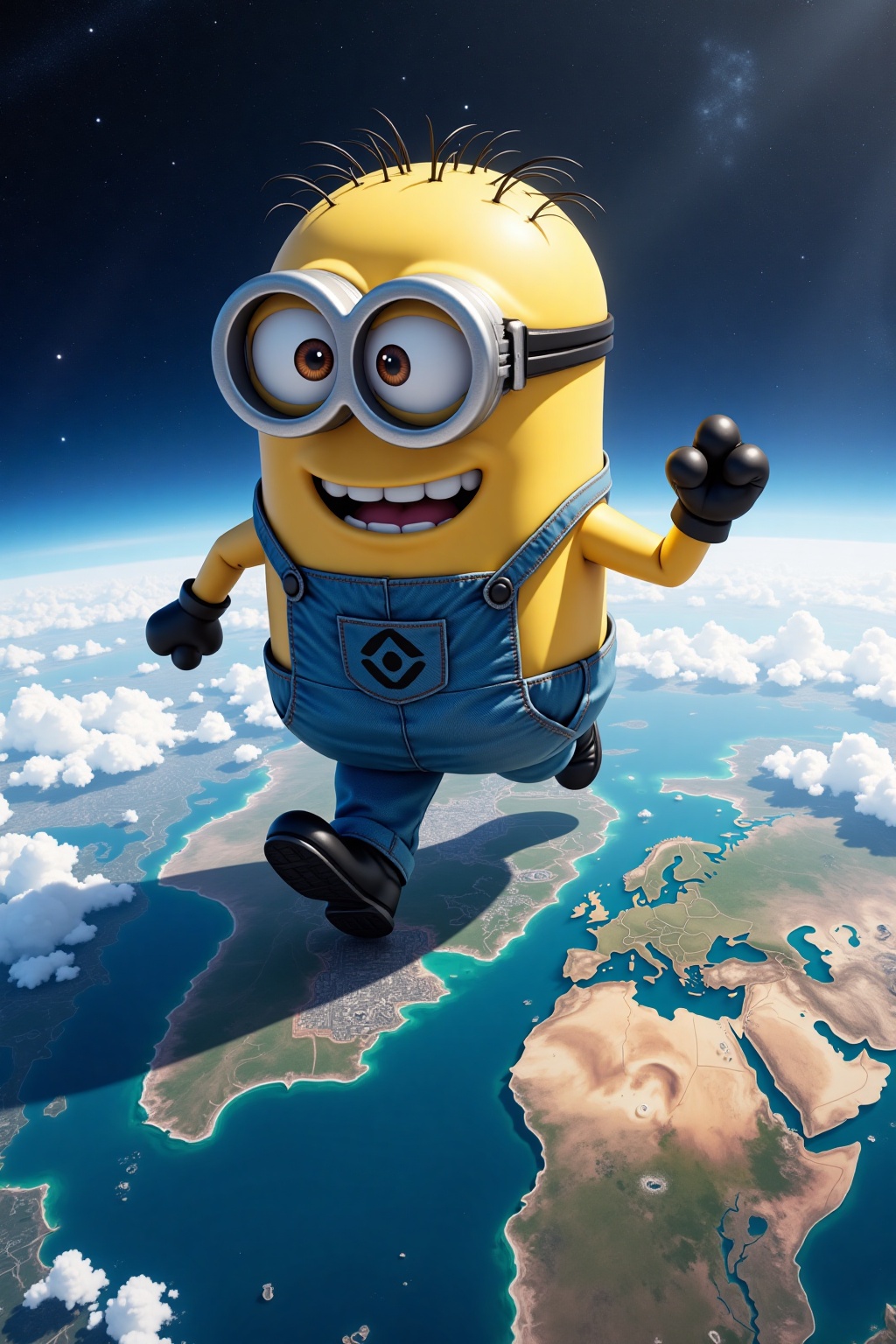 giant,  a giant minion run on the top of planet surface,  continent on Tensor.Art