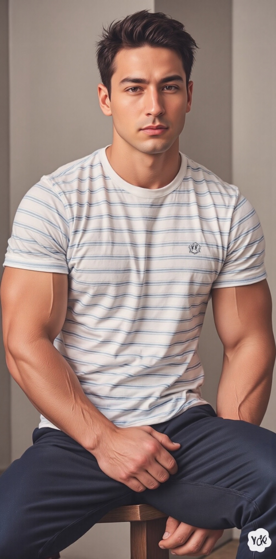 animated man,  bara anime,  . solo on Tensor.Art
