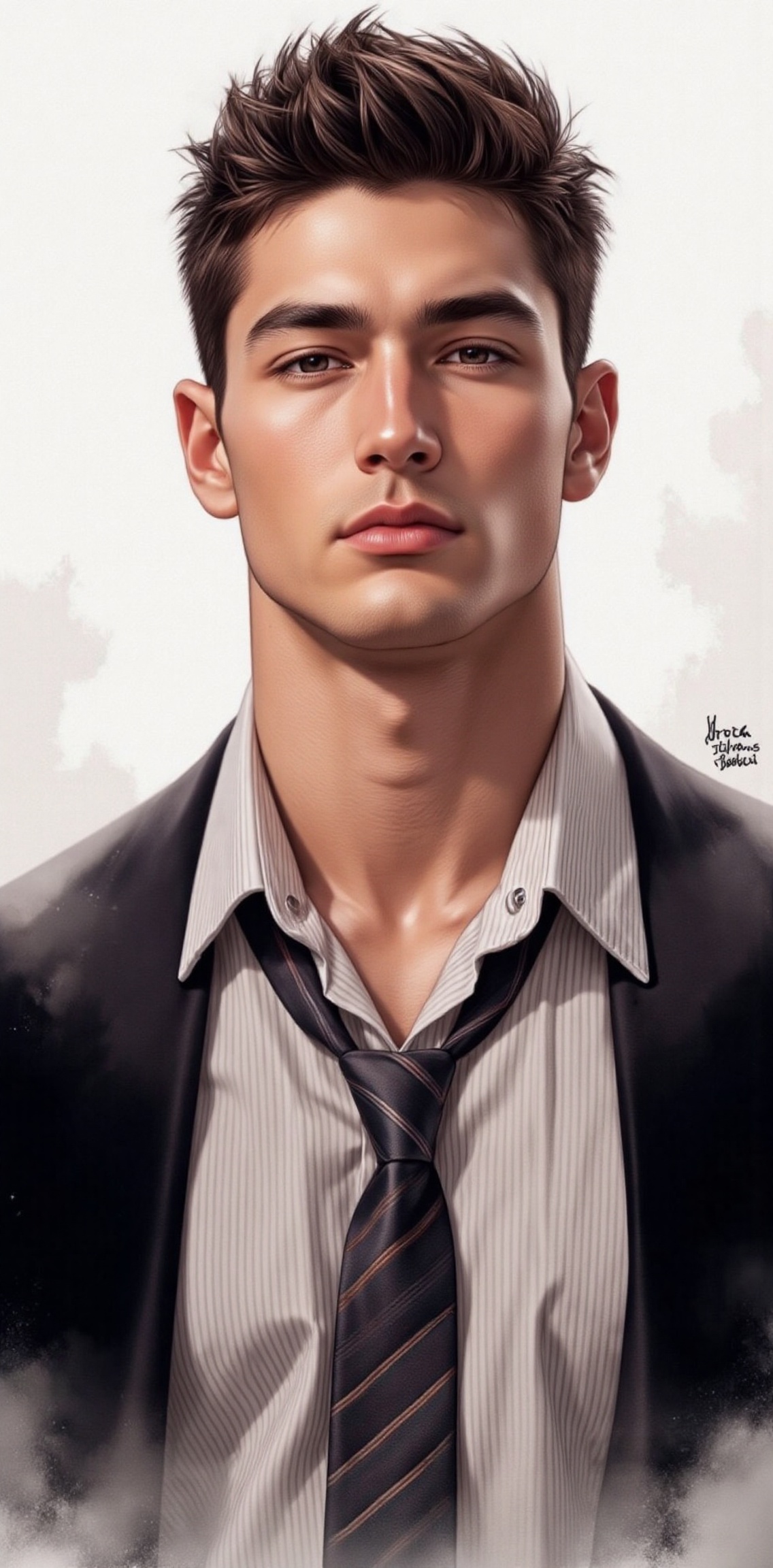 solo,  looking at viewer,  short hair on Tensor.Art