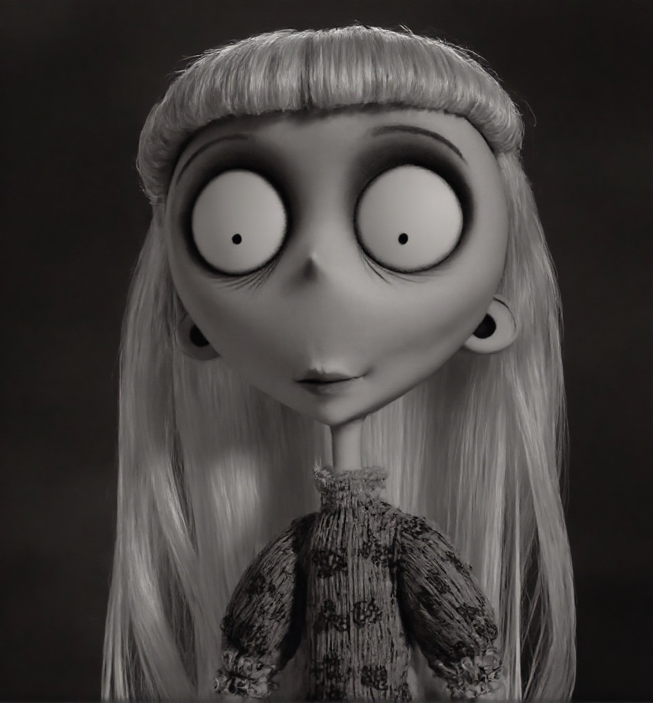 a long-haired woman,  wide-eyed,  smiling on Tensor.Art