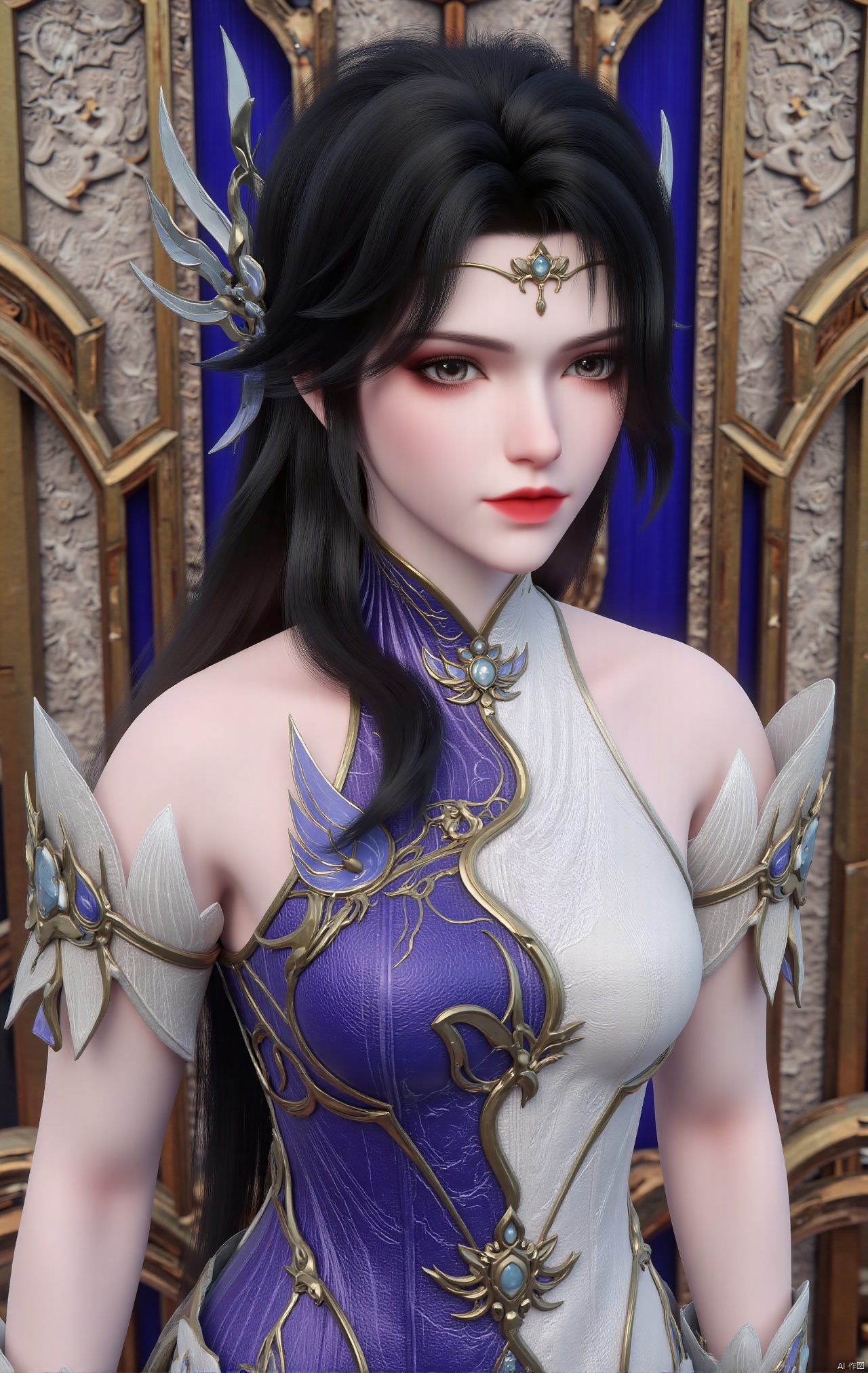  masterpiece,1girl,black hair,(Standing by the lotus pond in the garden:1.3),(hanfu dress:1.3),black eyes,beautiful face,short sleeves,holding flower,looking at viewer,(huge breasts:2.79),(full breasts:1.99),Xxianyi,Xxiyouqin,Xqinghe,Xyanqingcheng,Xhongdie,Xcaoying,Xjiziyue