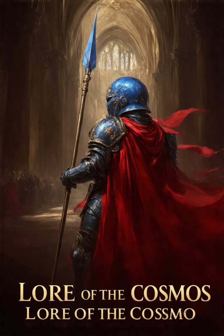 This Warhammer 40k lore reaper portrait is a digital artwork in a fantasy style,  depicting a character named "LORE OF THE...