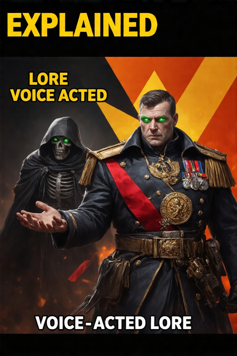This Warhammer 40k Lore reaper portrait a digital artwork featuring a detailed explanation of the Lore concept in a video...