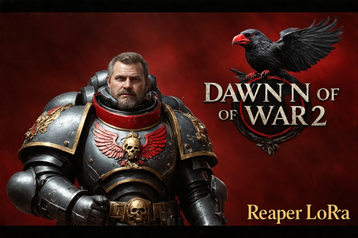 The warhammer lore reaper portrait is a digital artwork featuring a character from the Warhammer 40,  000 universe,  speci...
