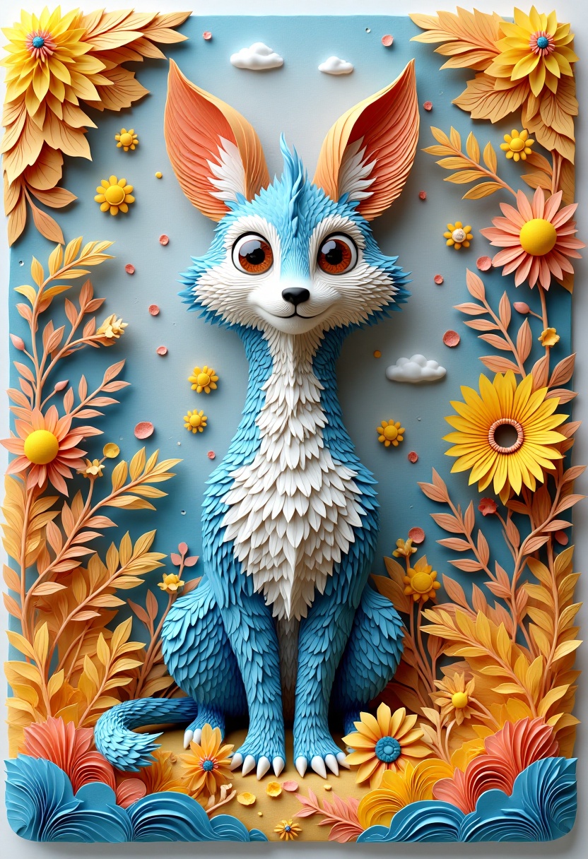 3d rendering,  front view,  beautiful animals on Tensor.Art