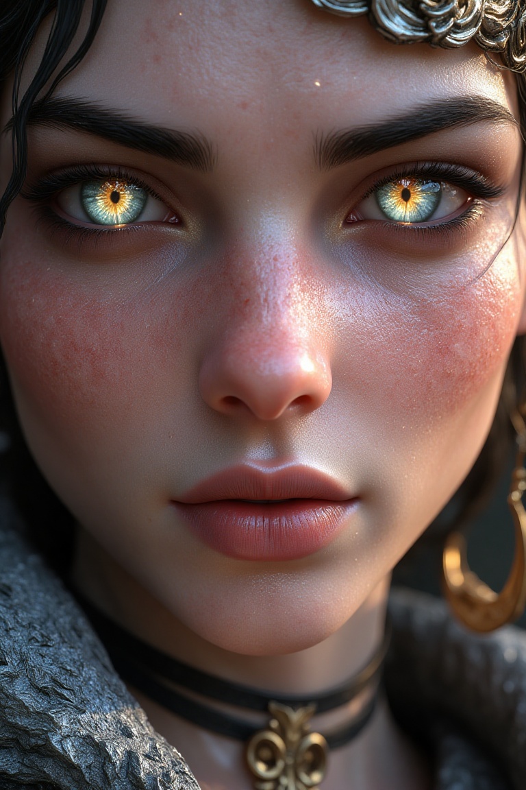 combine to create a fantasy image,  detailed skin texture,  subsurface scattering on Tensor.Art