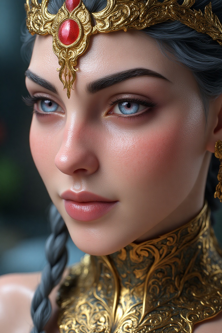 combine to create a fantasy image,  detailed skin texture,  subsurface scattering on Tensor.Art