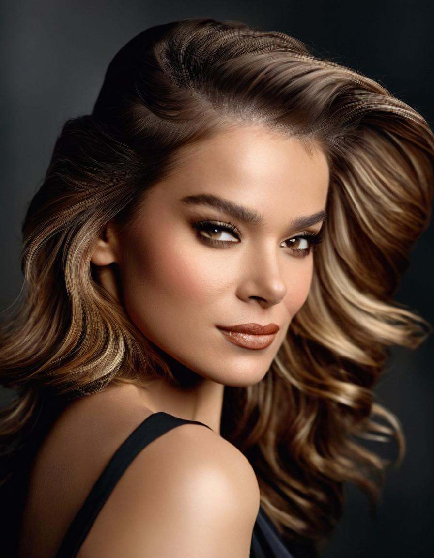 cinematic still Create a high-resolution,  hyper-realistic close-up portrait of a woman. She is giving a slight smirk. Her...