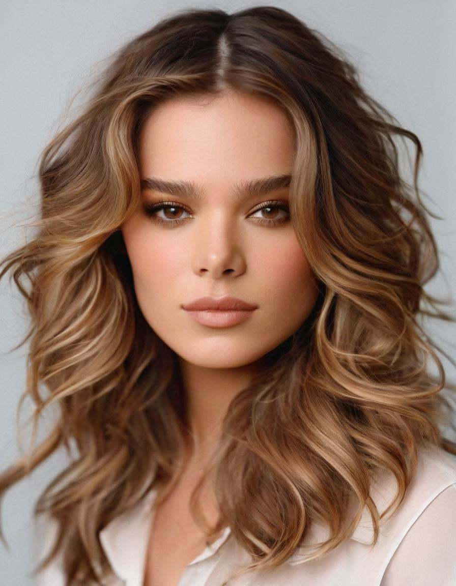 hail33s,  Create a high-resolution,  hyper-realistic close-up portrait of a woman with a casual yet confident demeanor. He...