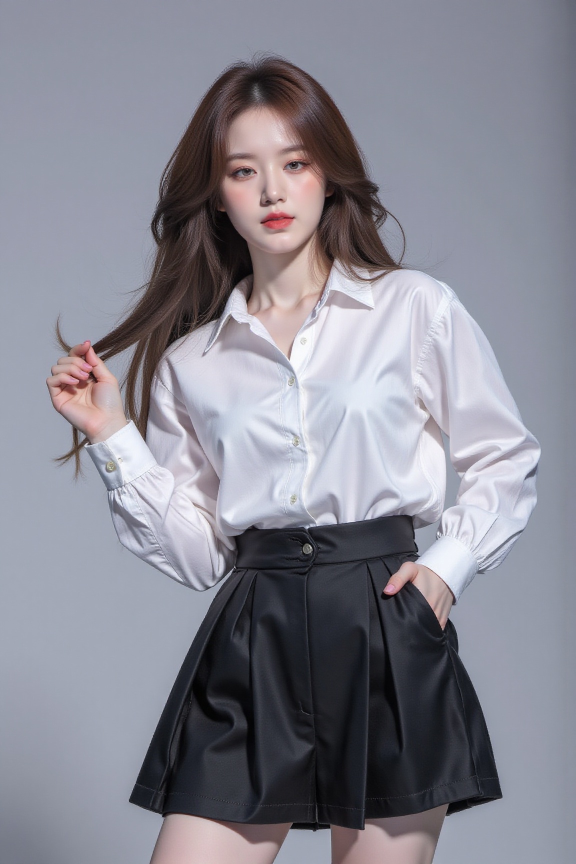 1girl,  hip up body,  hairstyle on Tensor.Art