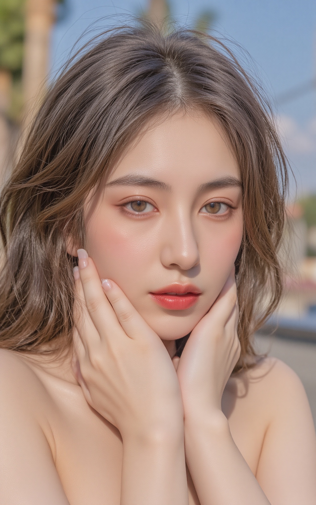 A photograph of beautiful hubggirl,  ,  depth on Tensor.Art