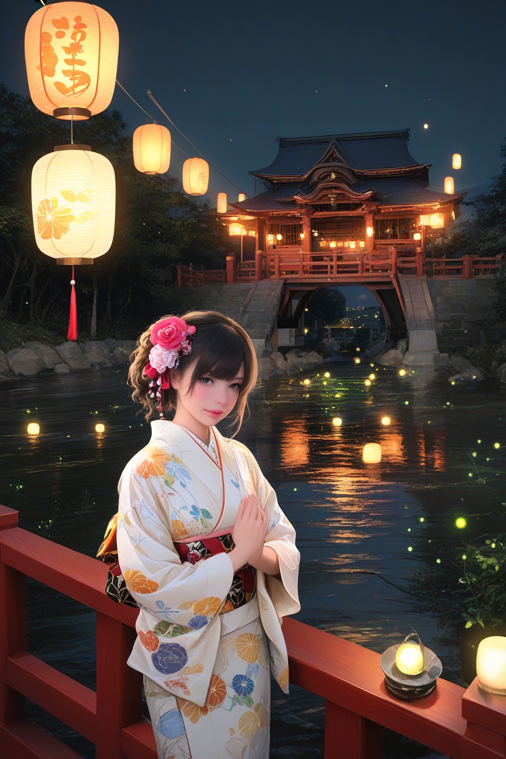 1girl,  kimono,  elegant_pose on Tensor.Art
