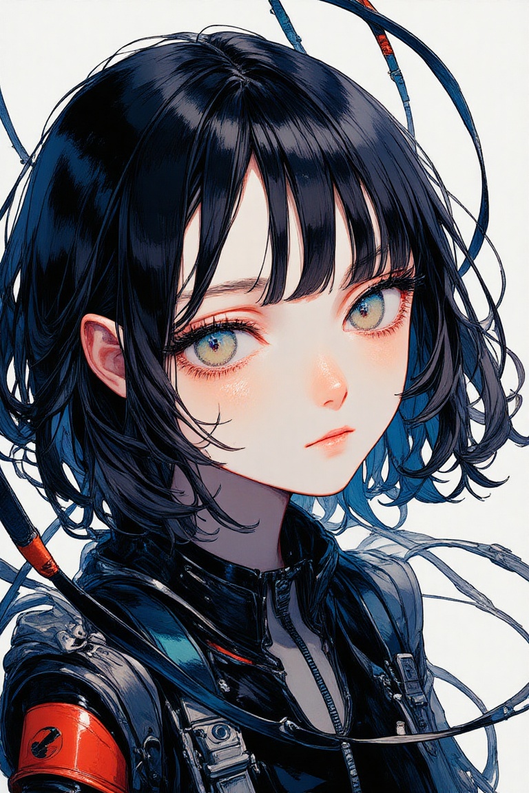 1girl,  cyberpunk,  mechanical girl on Tensor.Art