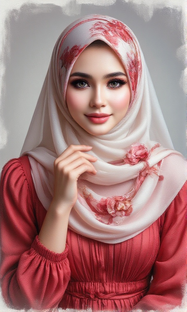 Close-up portrait young woman with fair skin,  delicate features,  expressive blue eyes on Tensor.Art