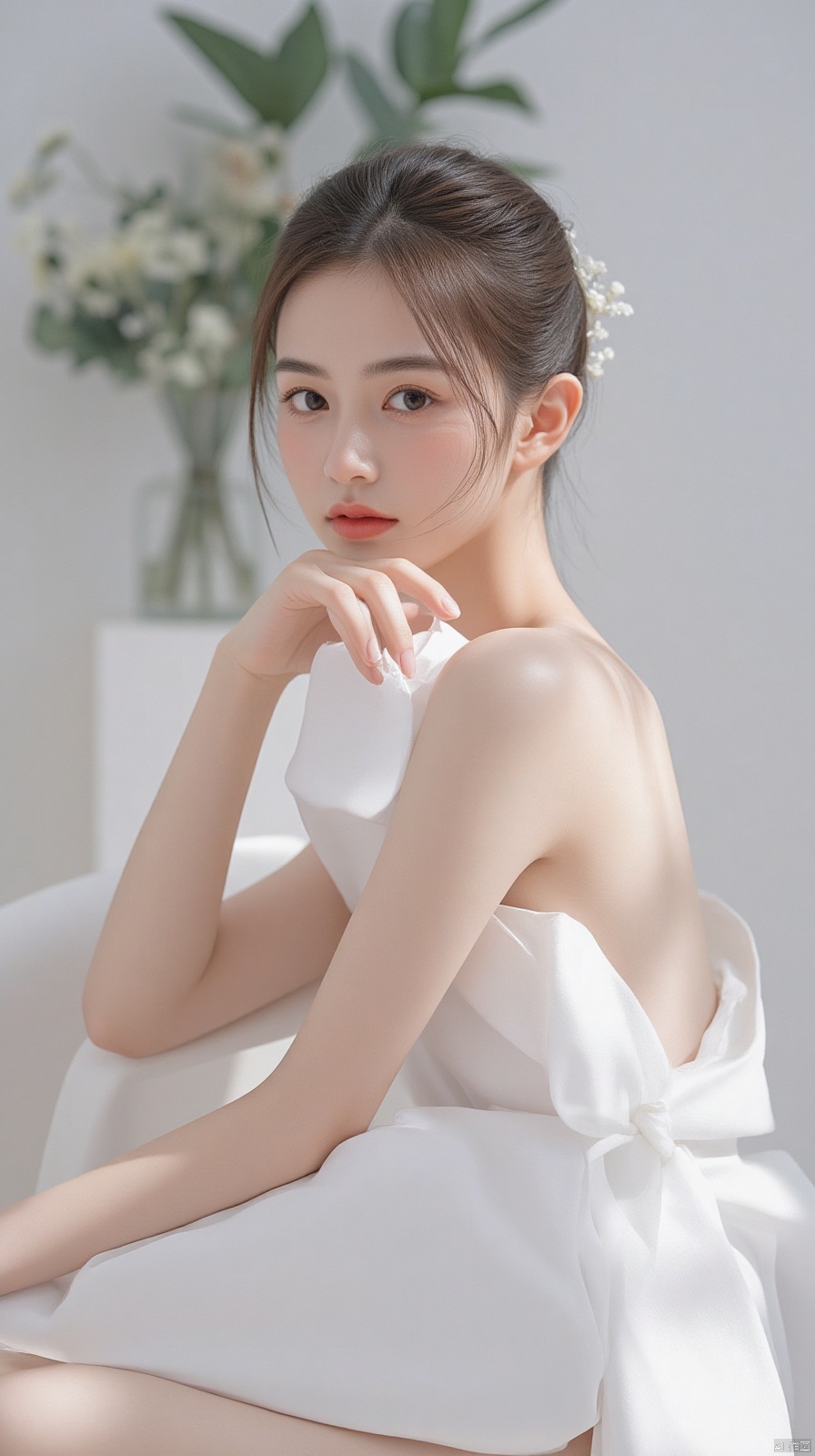 超级美女,Super beauty, half-length photo