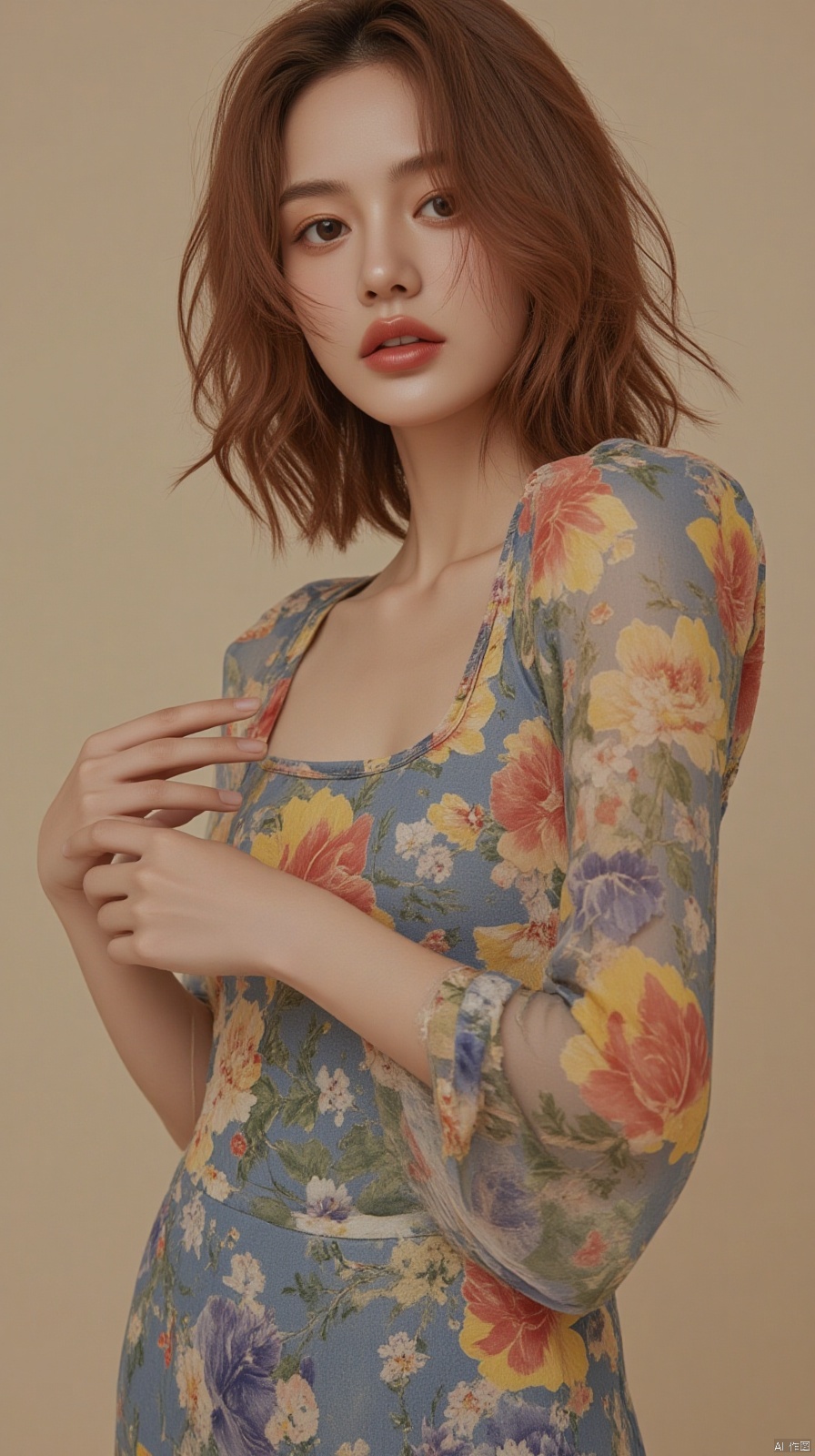 Super beauty, half-length photo