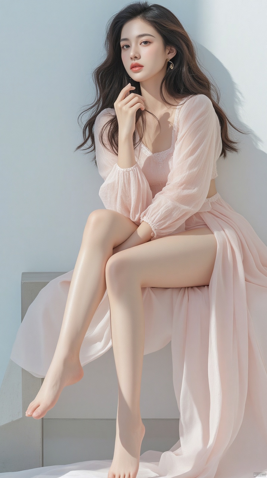 超级美女,Super beauty, half-length photo