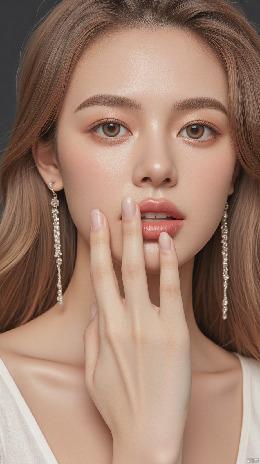 Super beauty, half-length photo
