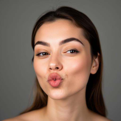 Woman,  pout,  wink on Tensor.Art