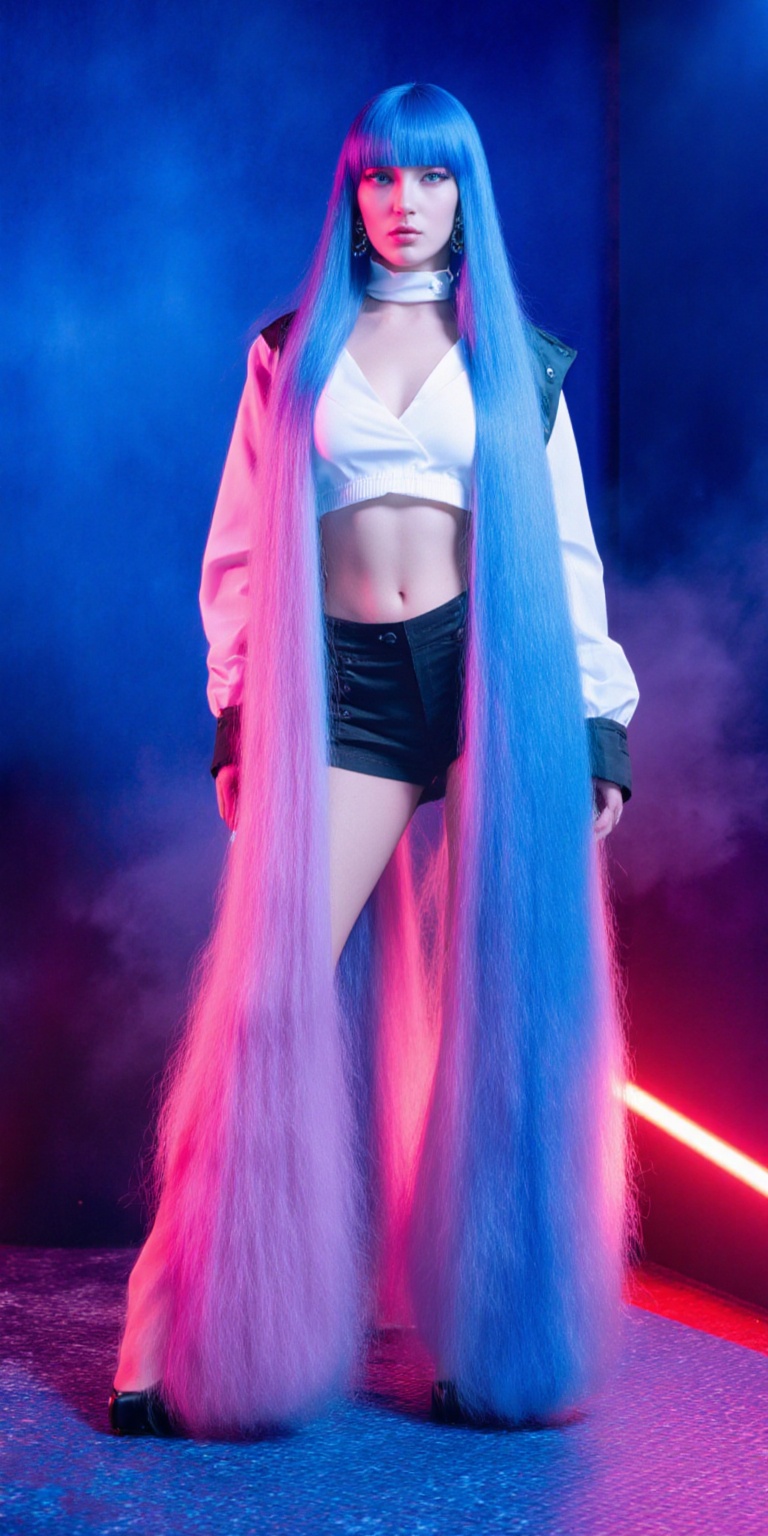 IMG_1009.CR2 An ultra-realistic full-body fashion portrait of a glamorous futuristic woman inspired by Eida,  standing und...
