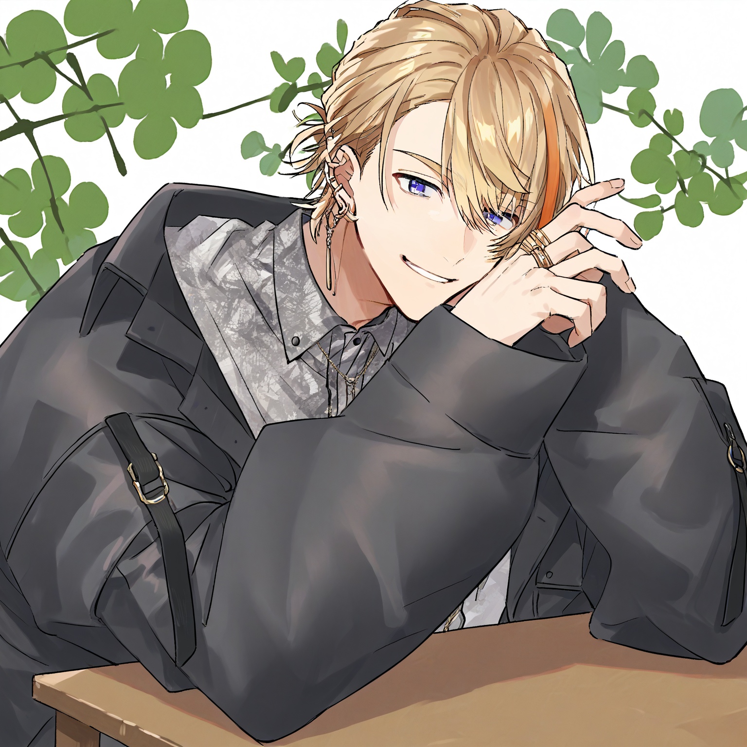 face_focus,  rest on the table,  1boy on Tensor.Art
