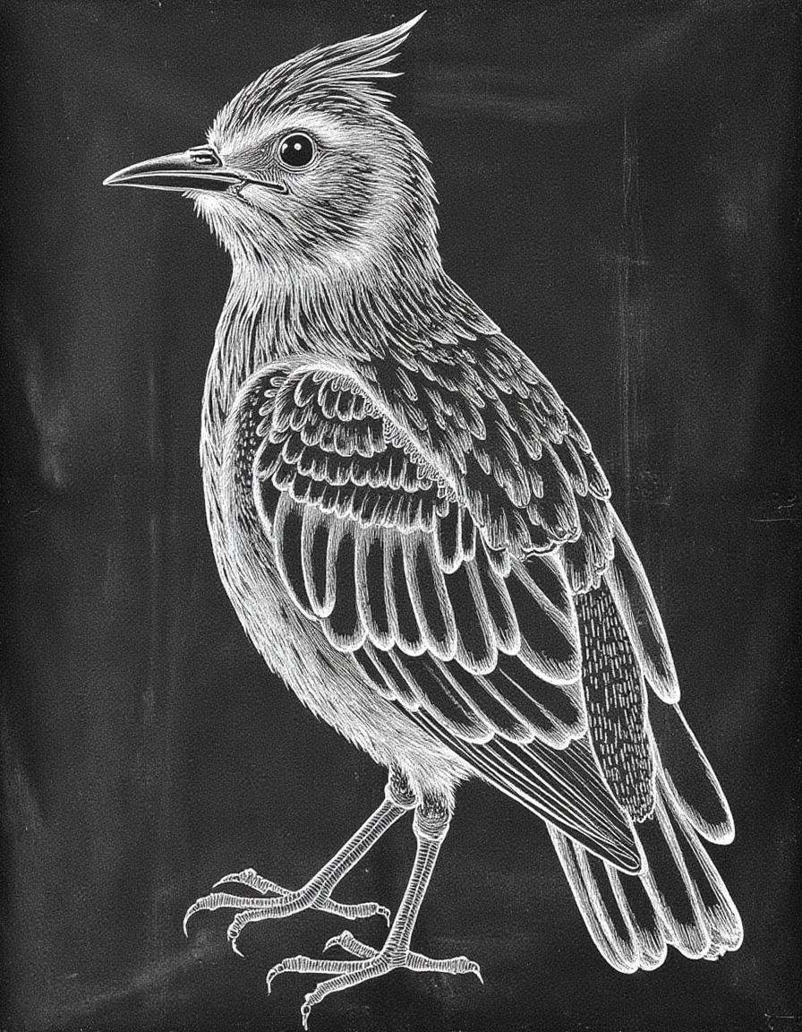 chalk drawing on a black chalkboard,  ,  anatomica-chalk on Tensor.Art