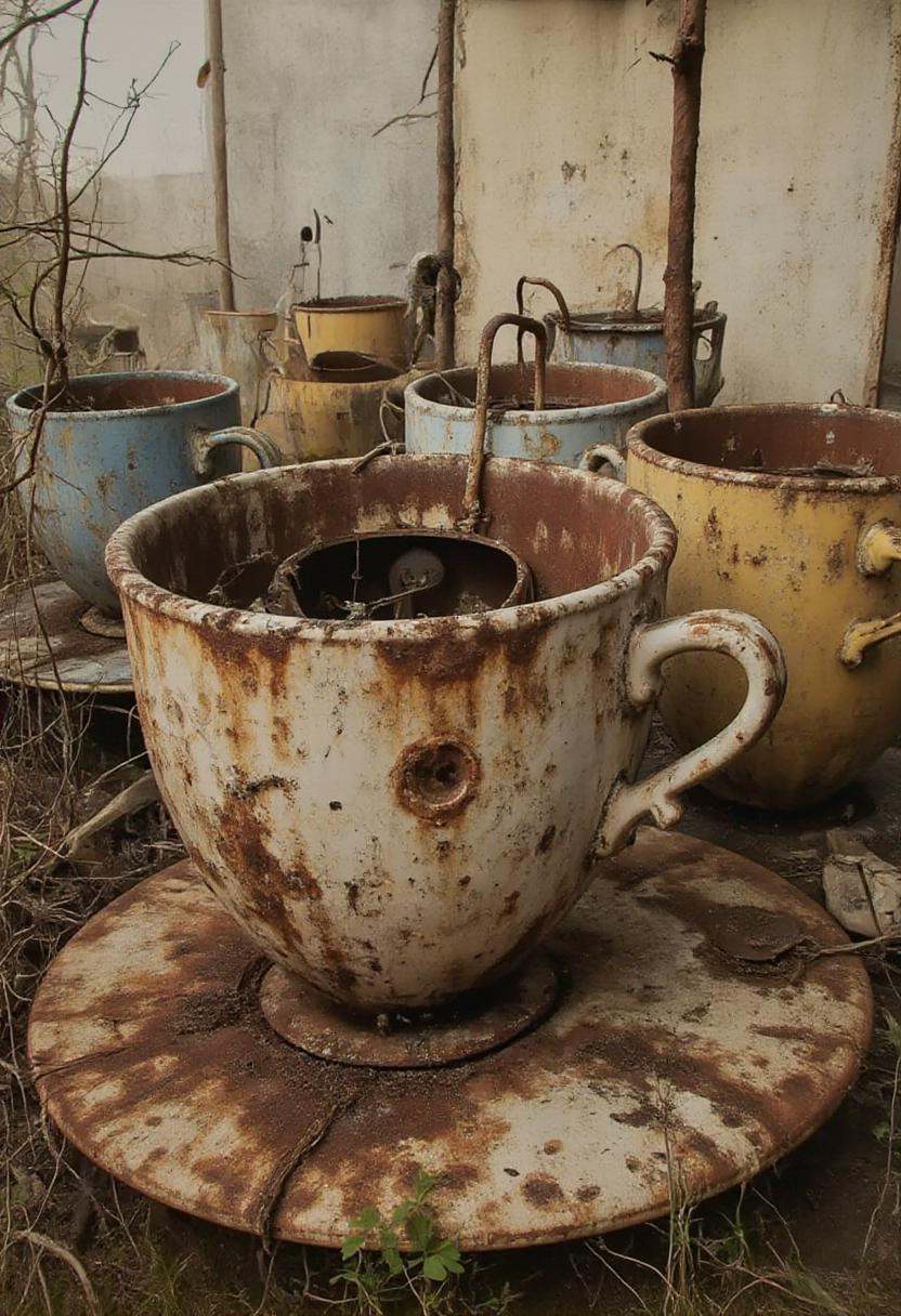 abndnd_plcs_prks,  A forgotten teacup ride,  the cups frozen in place on Tensor.Art