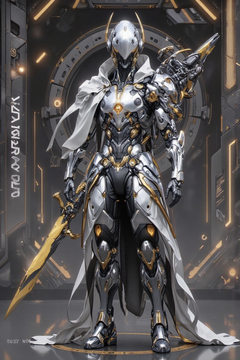 Male asian Cyberpunk,  asian man,  mecha. design & form touch of sci-fi element shining steel material bodywork on Tensor.Art