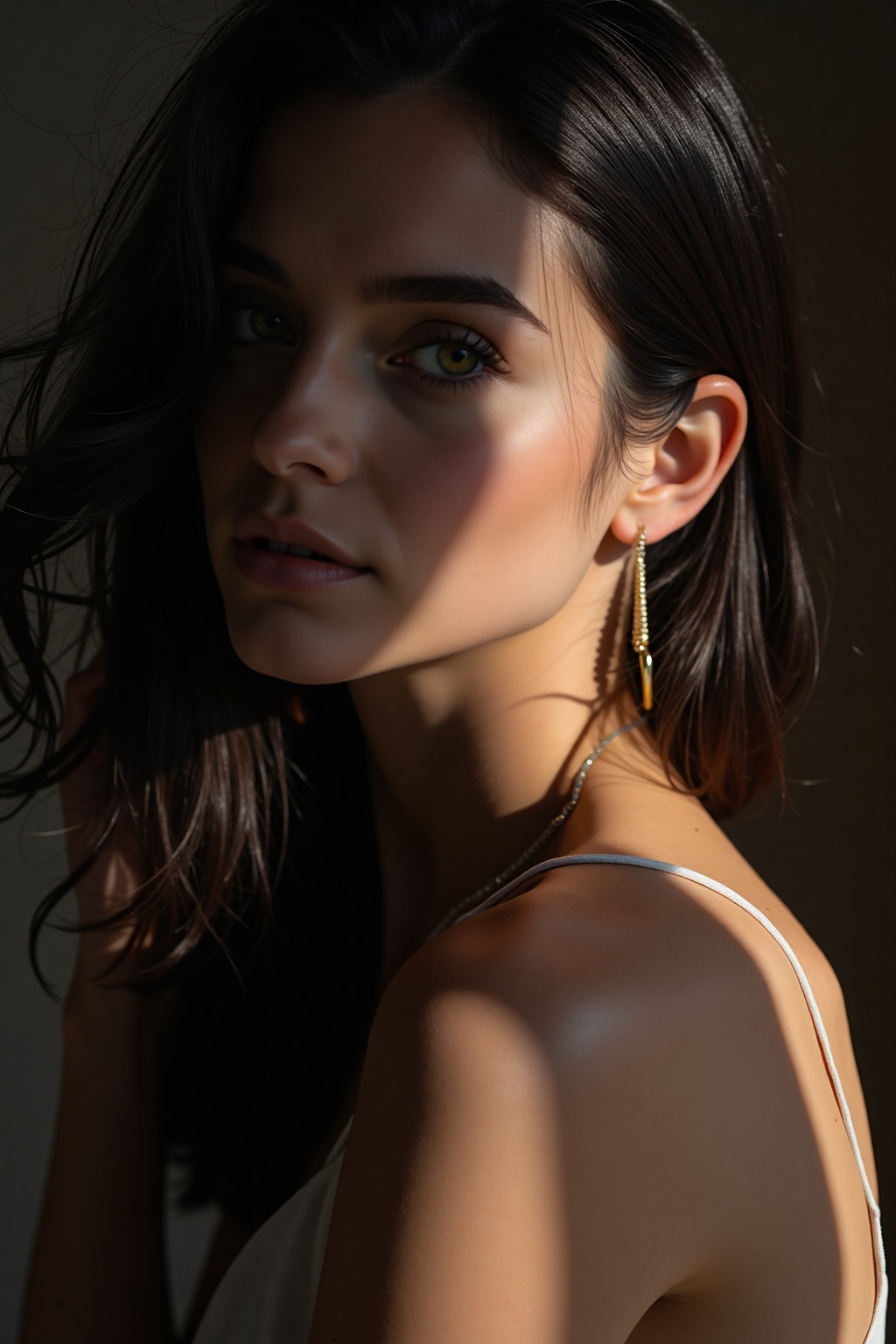 high-resolution photograph,  woman,  stunning use of shadows on Tensor.Art