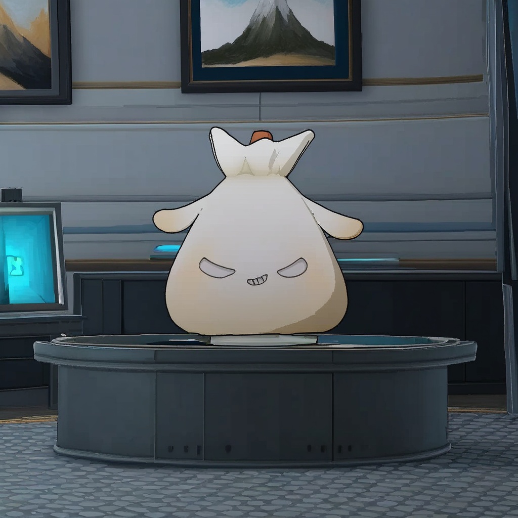 dumpling,  ears,  white body on Tensor.Art