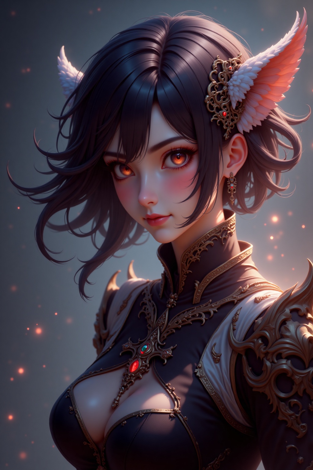 portrait,  1girl,  fantasy creature on Tensor.Art