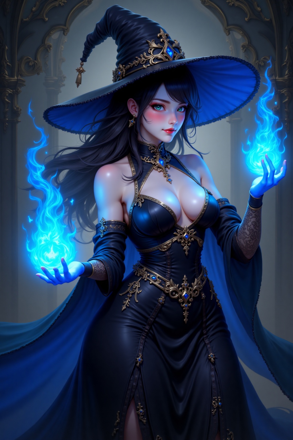 portrait,  1girl,  witch on Tensor.Art
