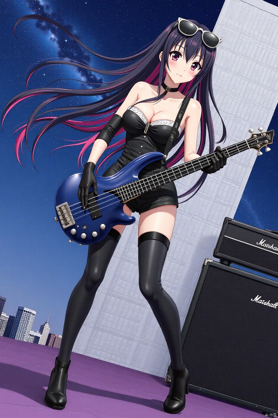 A breathtaking flat-colored anime screencap showcases in a captivating big-breasted woman,  embodying the harmonious blend...