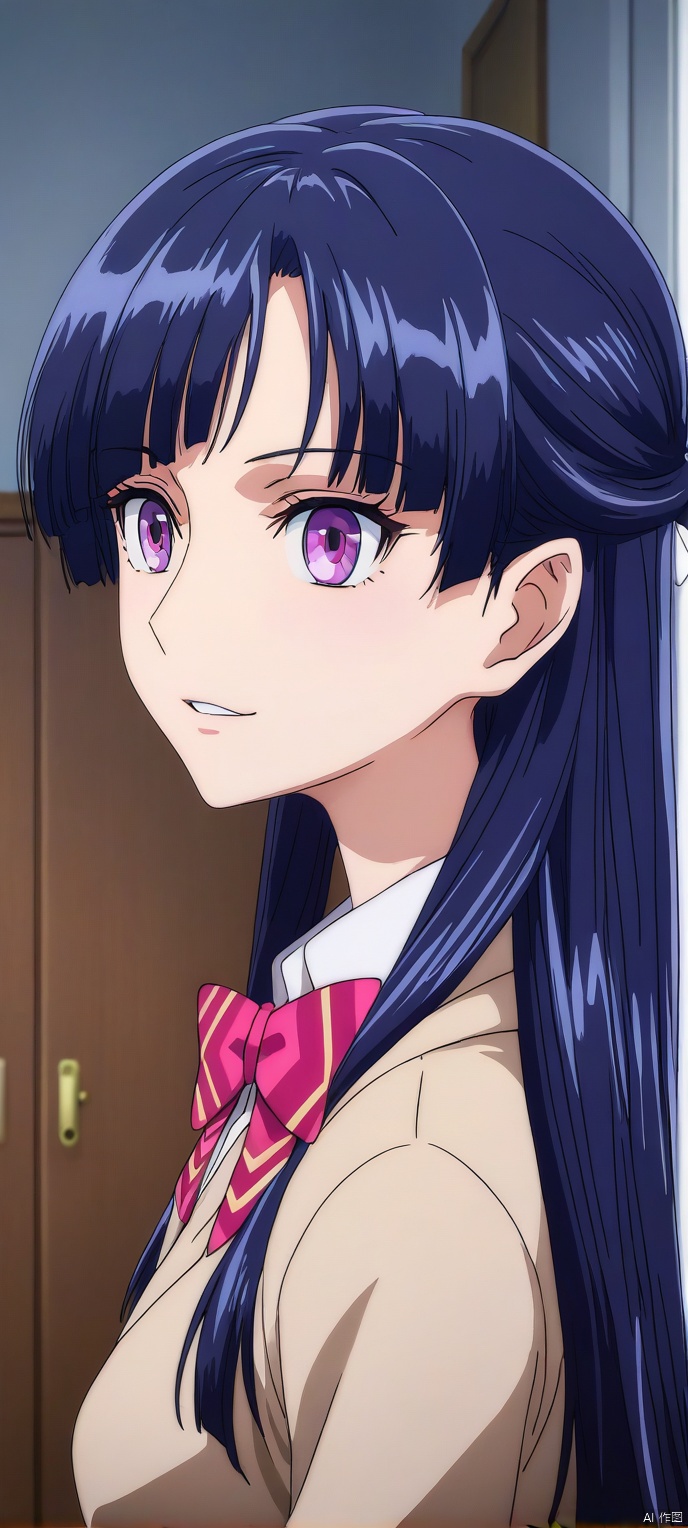 (high definition, Best quality, masterpiece, 4K, exquisite skin), LMyexiao, solo, portrait, room, learning forward