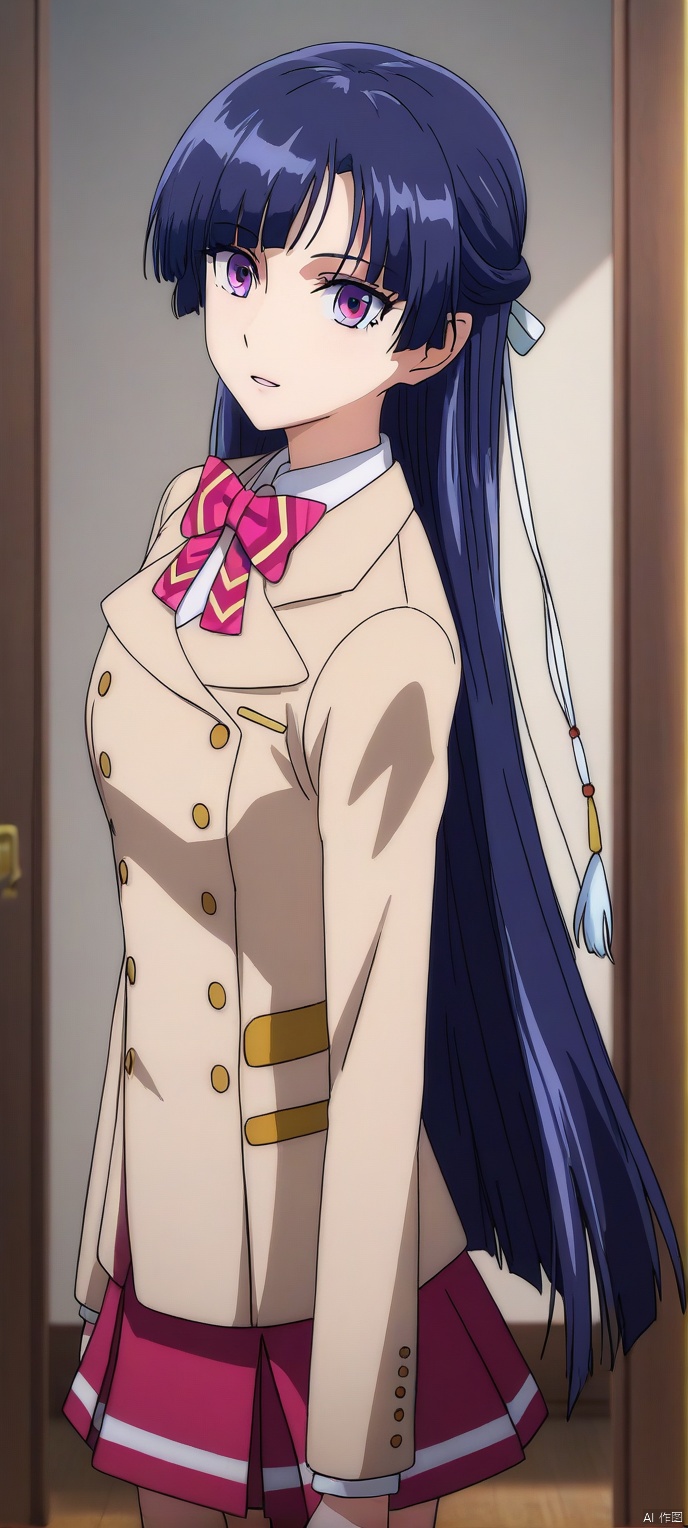 (high definition, Best quality, masterpiece, 4K, exquisite skin), LMyexiao, solo, portrait, room, learning forward