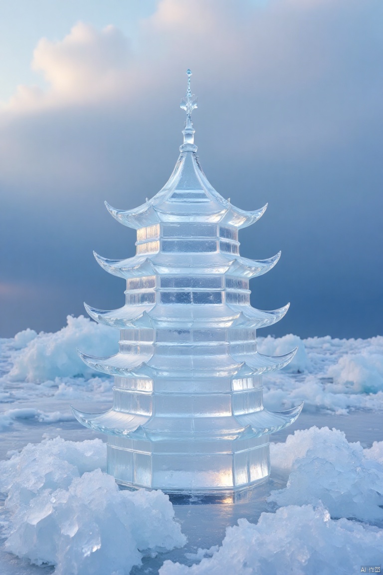 made of ice, ice sculpture,ice style,made of ice,transparent,ice-scenery