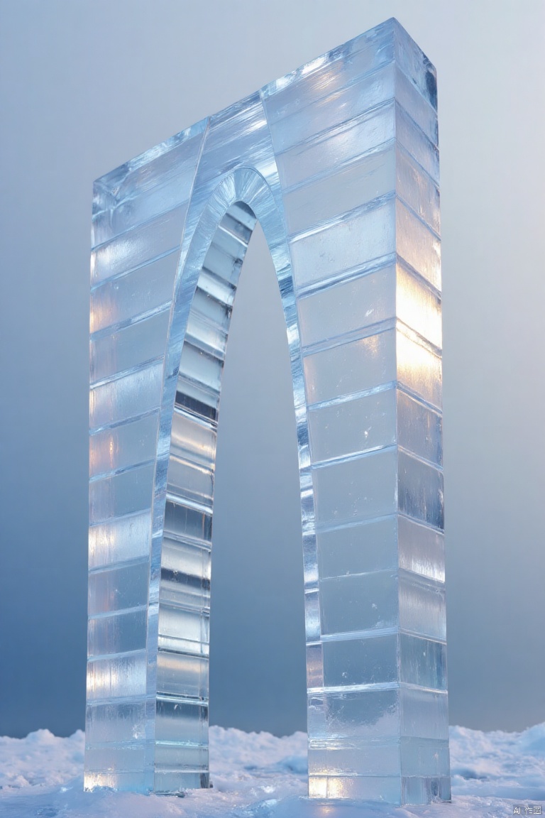The Gate of the Orient,ice sculpture,ice style,transparent,ice-scenery