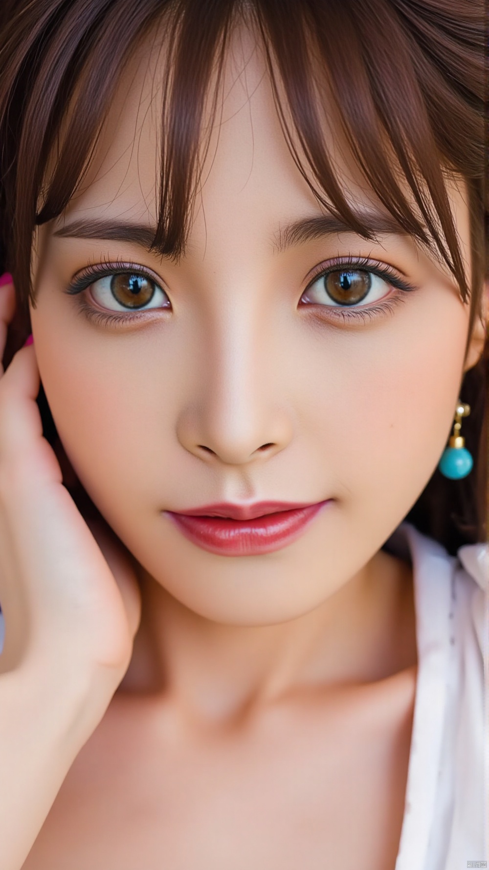 1 girl, perfect facial features, best quality, masterpiece, (photorealistic: 1), super high resolution, high resolution, illustration. media, exquisite, 8k wallpaper, soft light, official art, (realistic: 1.2). , ladytao, close-up