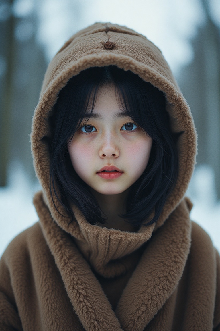 asian girl,  1girl,  winter fashion ootd on Tensor.Art