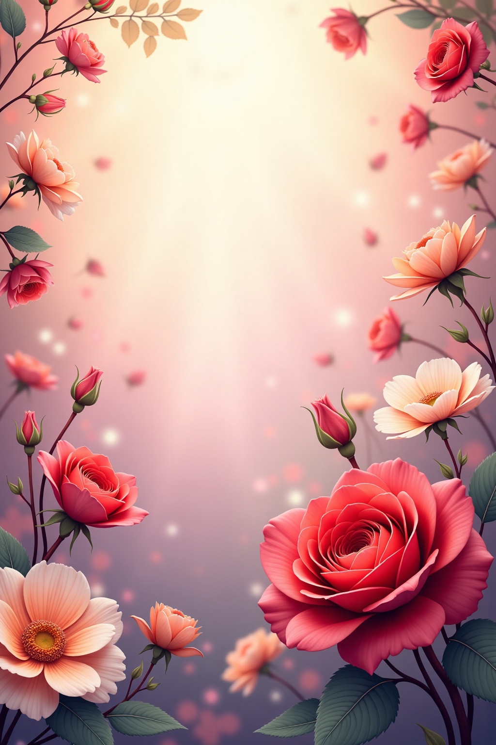flowers_background,  Exquisite details,  surreal atmosphere on Tensor.Art
