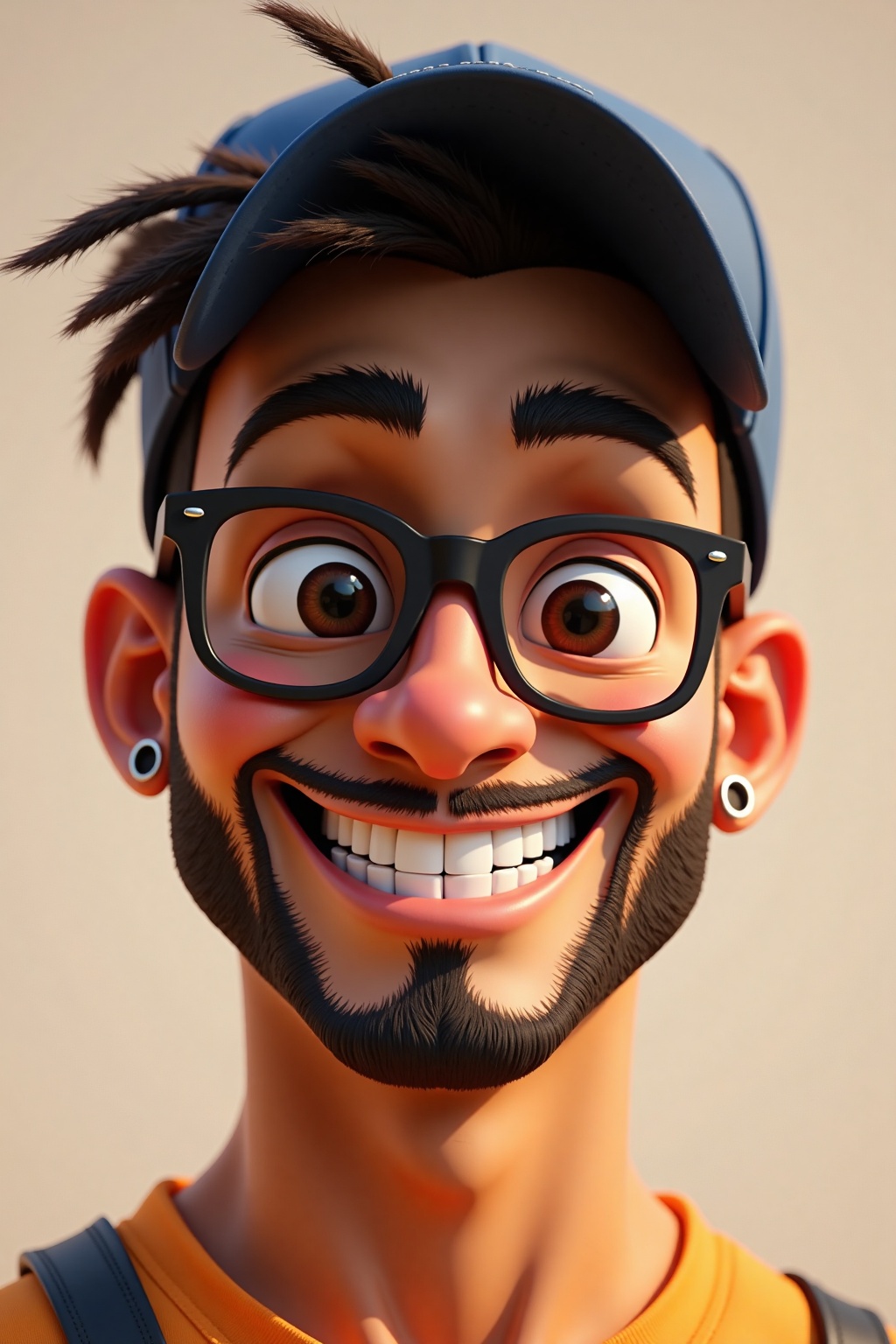Create Pixar 3D image of a 25-year-old man ,  brown skin,  Latin features on Tensor.Art