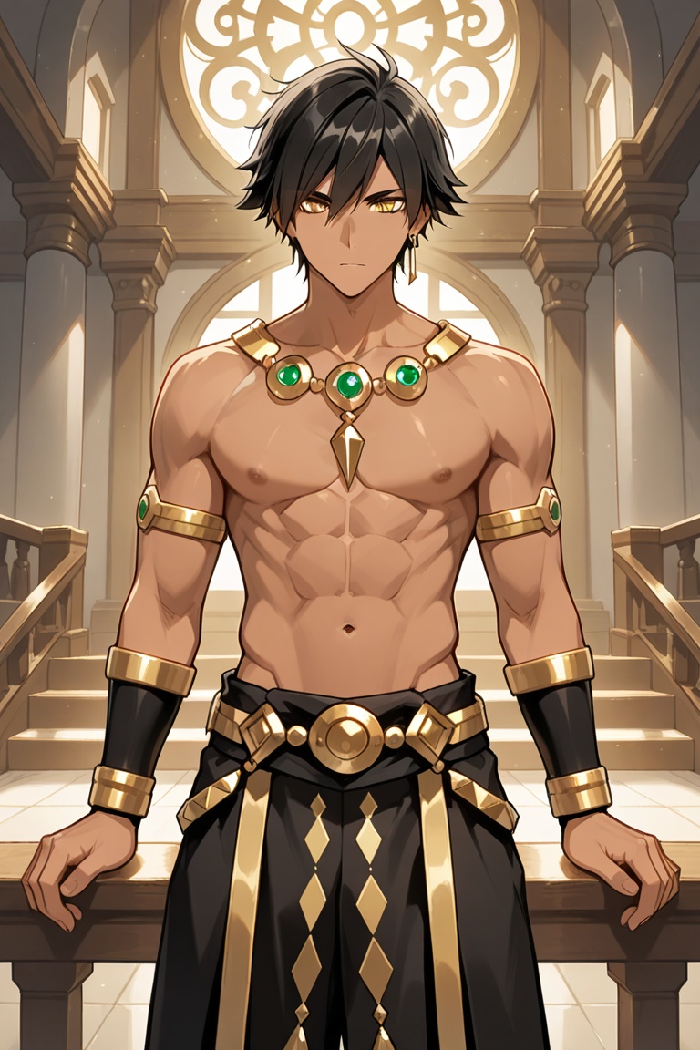 Man,  tall,  black hair on Tensor.Art
