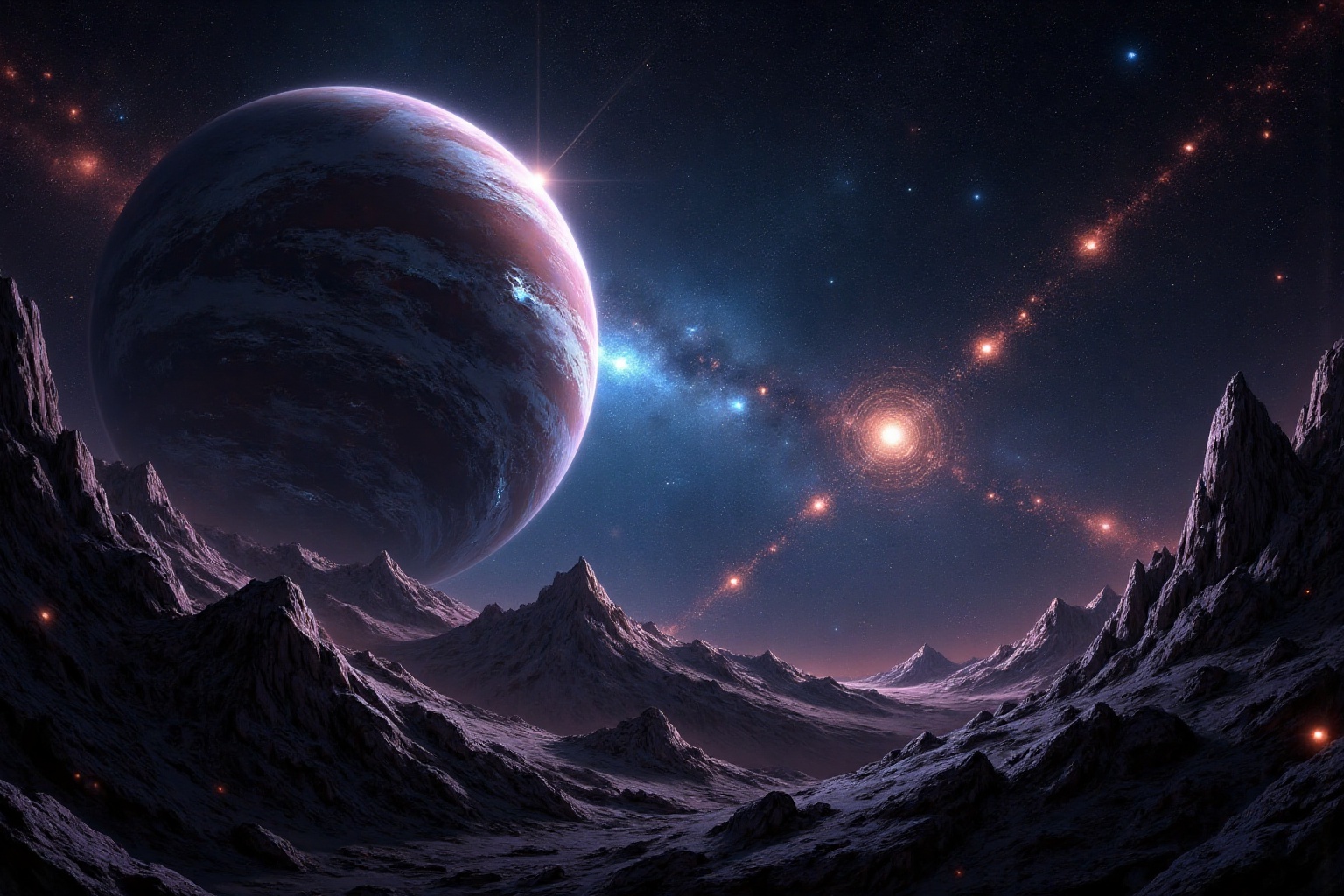 A planet confederation yn a Galaxy far,  far away on Tensor.Art