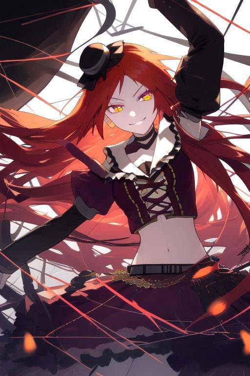 namineritsu,  long hair,  orange hair on Tensor.Art