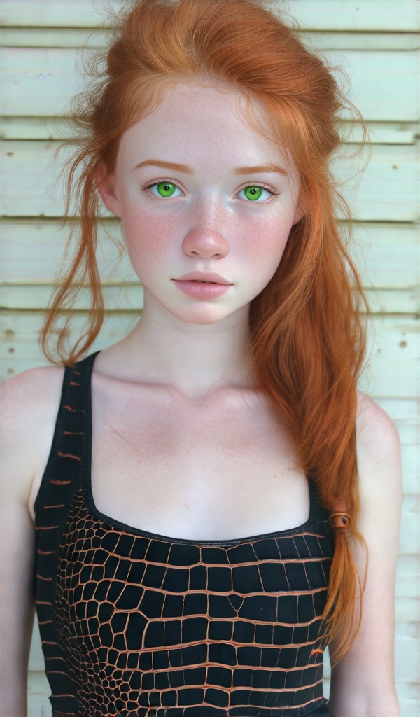 Jolie fille de 19 ans,  style espagnole,  redhead on Tensor.Art