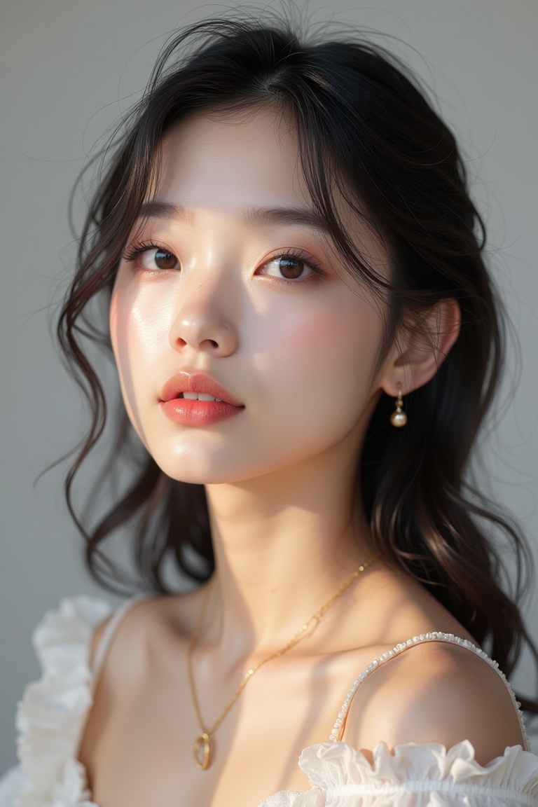 Social media influencer photoshoot,  Asian beauty standards,  natural pose on Tensor.Art