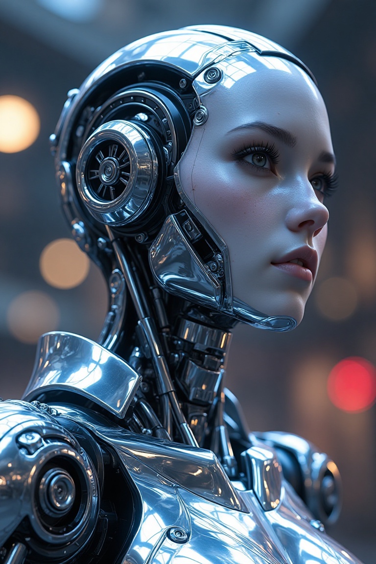 military cyberpunk nousr robot,  stealth,  glowing on Tensor.Art