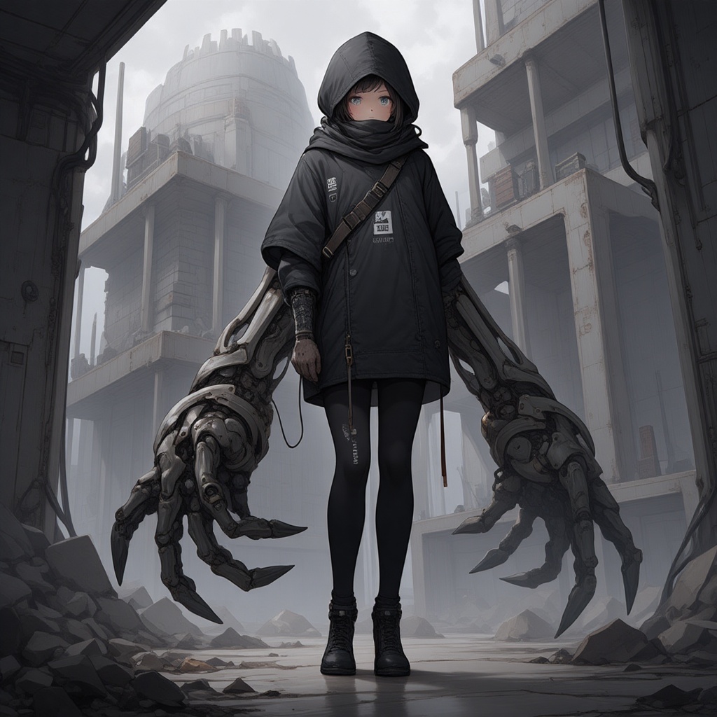 1girl,  scarf,  prosthesis on Tensor.Art